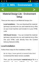 Free Material Design Lite Tutorial imagem de tela 2