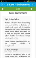Free Rexx Tutorial imagem de tela 2