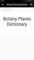 Botany Plants Dictionary Affiche