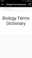 Biology Terms Dictionary постер