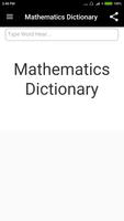 Mathematics Dictionary Affiche