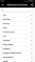 Mathematics Dictionary capture d'écran 1