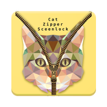 Kitty Zipper Screen Lock