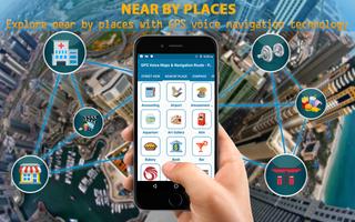 GPS Stimme Karten & Navigation Route - Pfad Finder Plakat