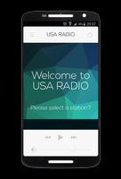 USA RADIO الملصق