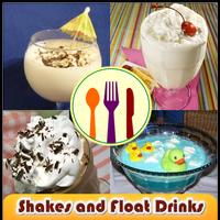 Poster Shakes and Floats Drinks Free