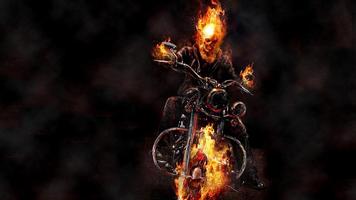 Ghost Rider Bike Affiche