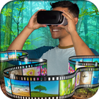 Lecteur vidéo VR: lecteur de vidéos 3D pour carton icône