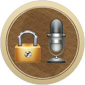 Voice phone lock icon