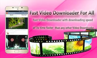 Fast Video Downloader For All plakat
