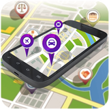 GPS导航和地图跟踪 图标