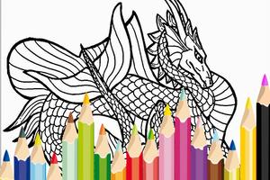 Toy Dragon Craft Color Book Plakat