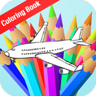 Aircraft Coloring Book Game 아이콘