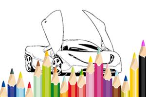 Big Car Coloring Book Game syot layar 1