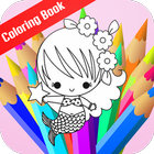 Cute mermaids Coloring for Kid icono