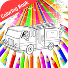 Fire Truck Siren Coloring Book आइकन