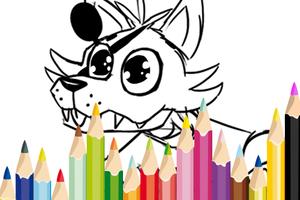 Foxy Coloring FNAF Paint पोस्टर