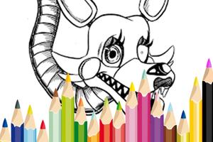 Foxy Coloring FNAF Paint स्क्रीनशॉट 1