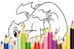 Pet Dragon Craft Coloring Poster