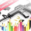 Real 3D Guns Armas Coloring aplikacja