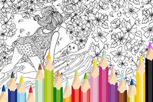 Secret Garden Coloring Book Plakat