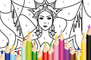 Snow Princess Coloring Game capture d'écran 1