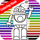 Super Robot Coloring Book Game आइकन