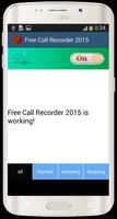 Free Call Recorder 2015 تصوير الشاشة 1