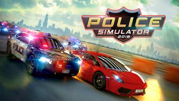 POLICE CAR CHASE SIMULATOR 2K18 - Free Car Games Affiche