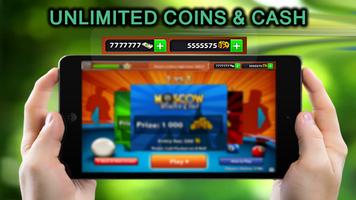 ✔ Unlimited 8 Pool Coins&Cash Advice for Ball Pool-poster