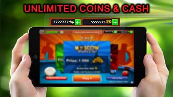 ✔ Unlimited 8 Pool Coins&Cash Advice for Ball Pool capture d'écran 1