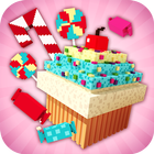 Candy Land Craft: 2018 Kızlar İçin İnşaat Oyunları simgesi
