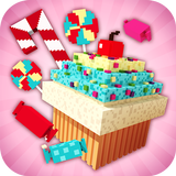Candy Land Craft: игры о стройке для девочек 2018 иконка