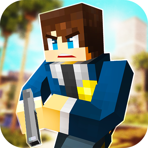 LA Police Craft: Block Cop & Robbers Action Games