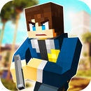 LA Police Craft: Block Cop & Robbers Action Games APK