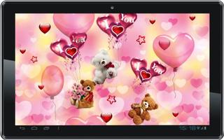 Bear Love Wish live wallpaper स्क्रीनशॉट 1