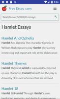 Free Hamlet Essays, Term Paper स्क्रीनशॉट 1