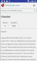 Free Hamlet Essays, Term Paper स्क्रीनशॉट 2