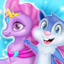 Unicorn & Squirrel Pet Caring - Doctor Game APK