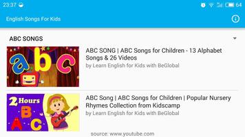 English Songs For Kids ảnh chụp màn hình 2