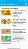English Songs For Kids Ekran Görüntüsü 1