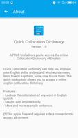 Quick Collocation Dictionary постер