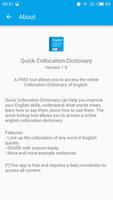 Quick Collocation Dictionary Affiche