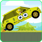 Sponge-bob car drive icon