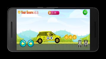 Sponge-bob car drive постер