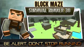 Block Maze: Survival Runner 3D Affiche