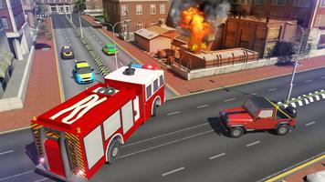 برنامه‌نما Fire Engine Truck Simulator عکس از صفحه