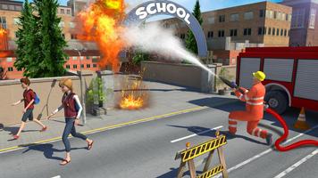 برنامه‌نما Fire Engine Truck Simulator عکس از صفحه