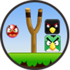 knock down angry birds-icoon