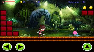 Ninja Girl Fighting Monsters Ekran Görüntüsü 3